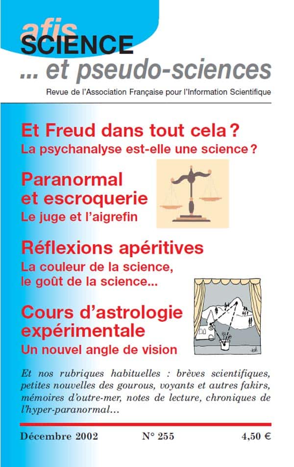 Couverture de la revue Science et Pseudo-sciences n° 255