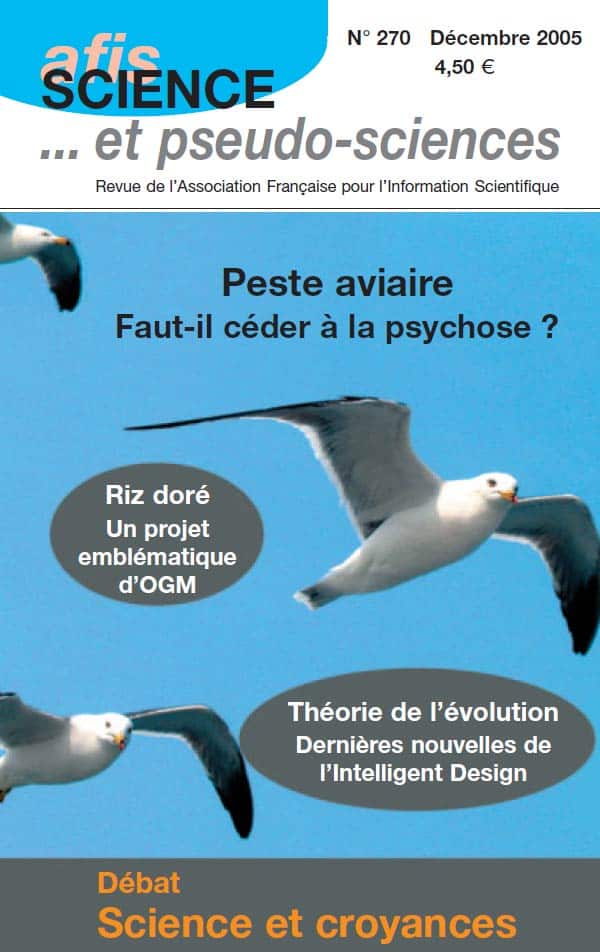 Couverture de la revue Science et Pseudo-sciences n° 270