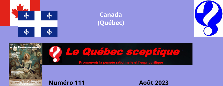 Au sommaire du Québec Sceptique N° 111 – Août 2023